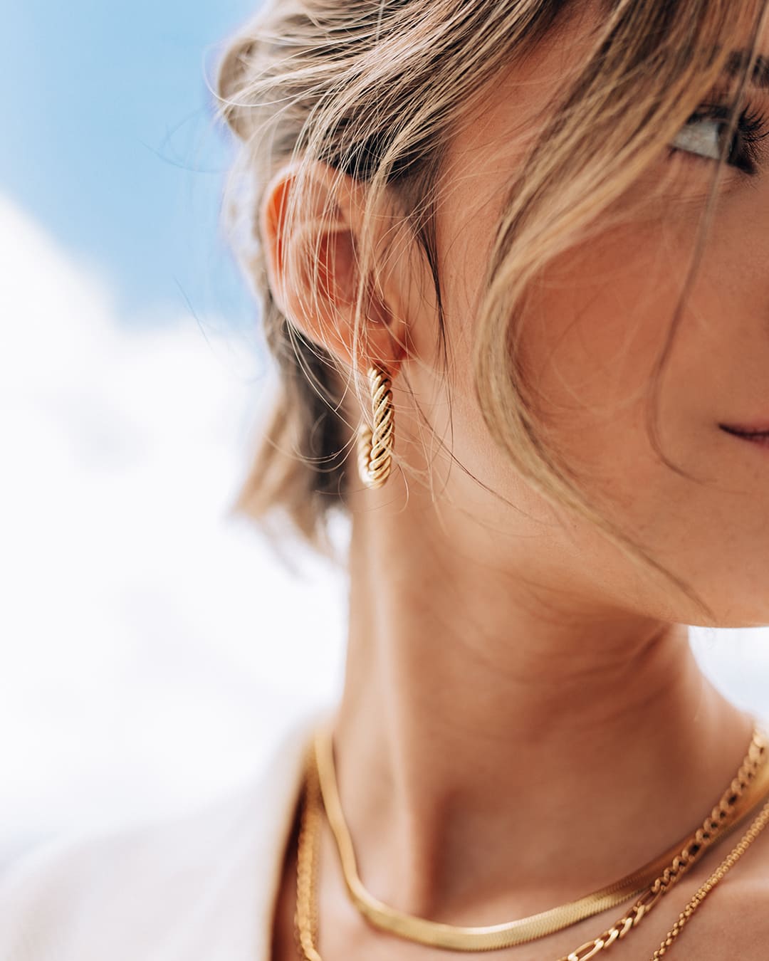 Spin Gold Earrings