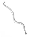 Terzo | Silver Three Chains Anklet
