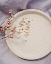 Biwa Gold Earrings