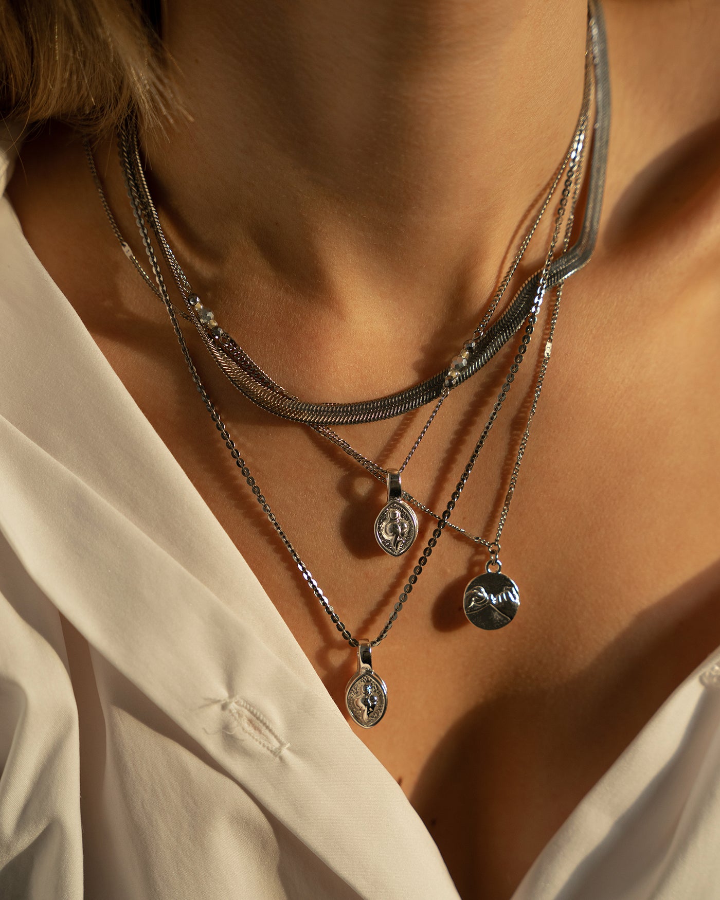 Swear Silver Necklace