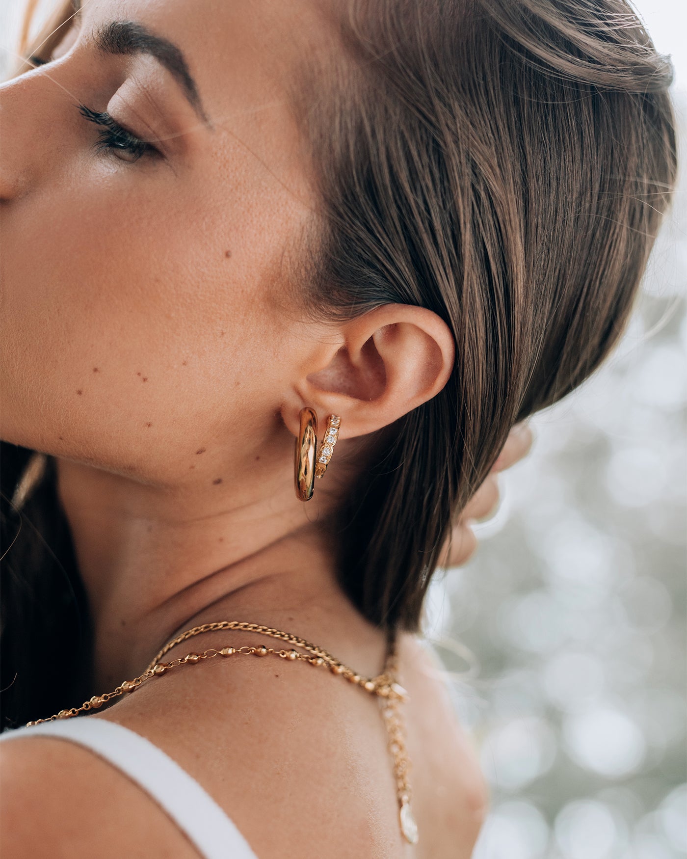 Hugo Gold Hoop Earrings