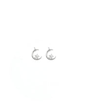 Lunaya boucles d'oreilles argent