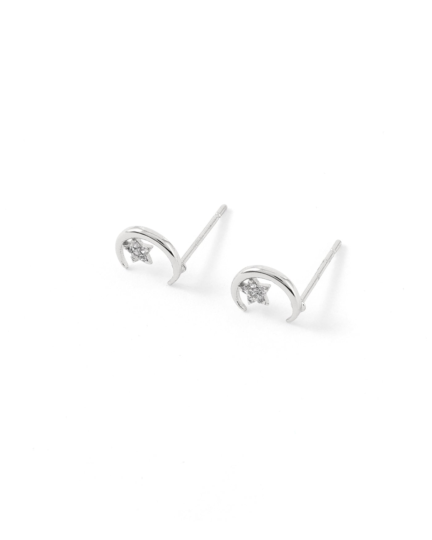 Lunaya boucles d'oreilles argent