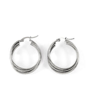 Triplet boucles d'oreilles argent