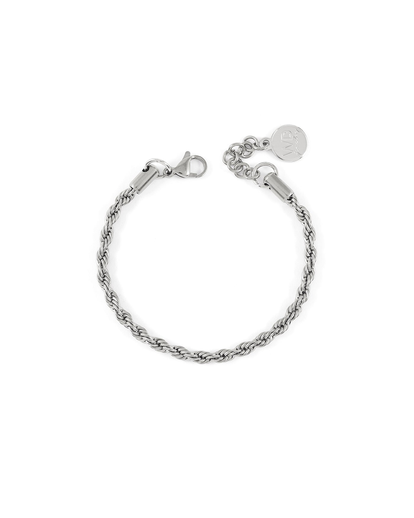 Twisted bracelet argent