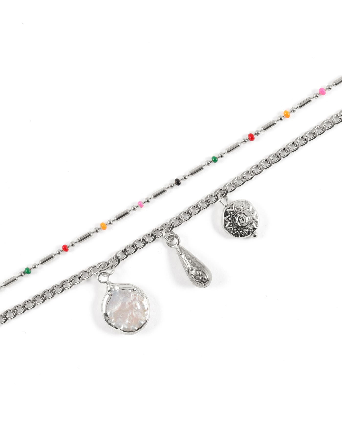 Confetti Silver Bracelet Set