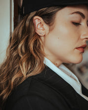 Dote boucles d'oreilles argent