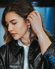Torsade collier argent