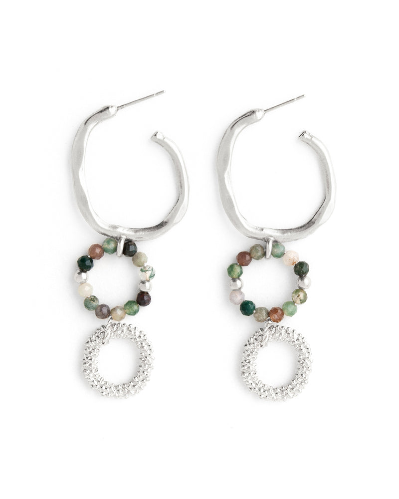 emery-silver-earrings-hoops-stones-green