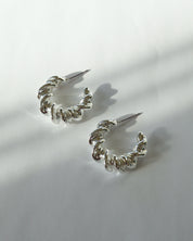 Boa boucles d'oreilles argent