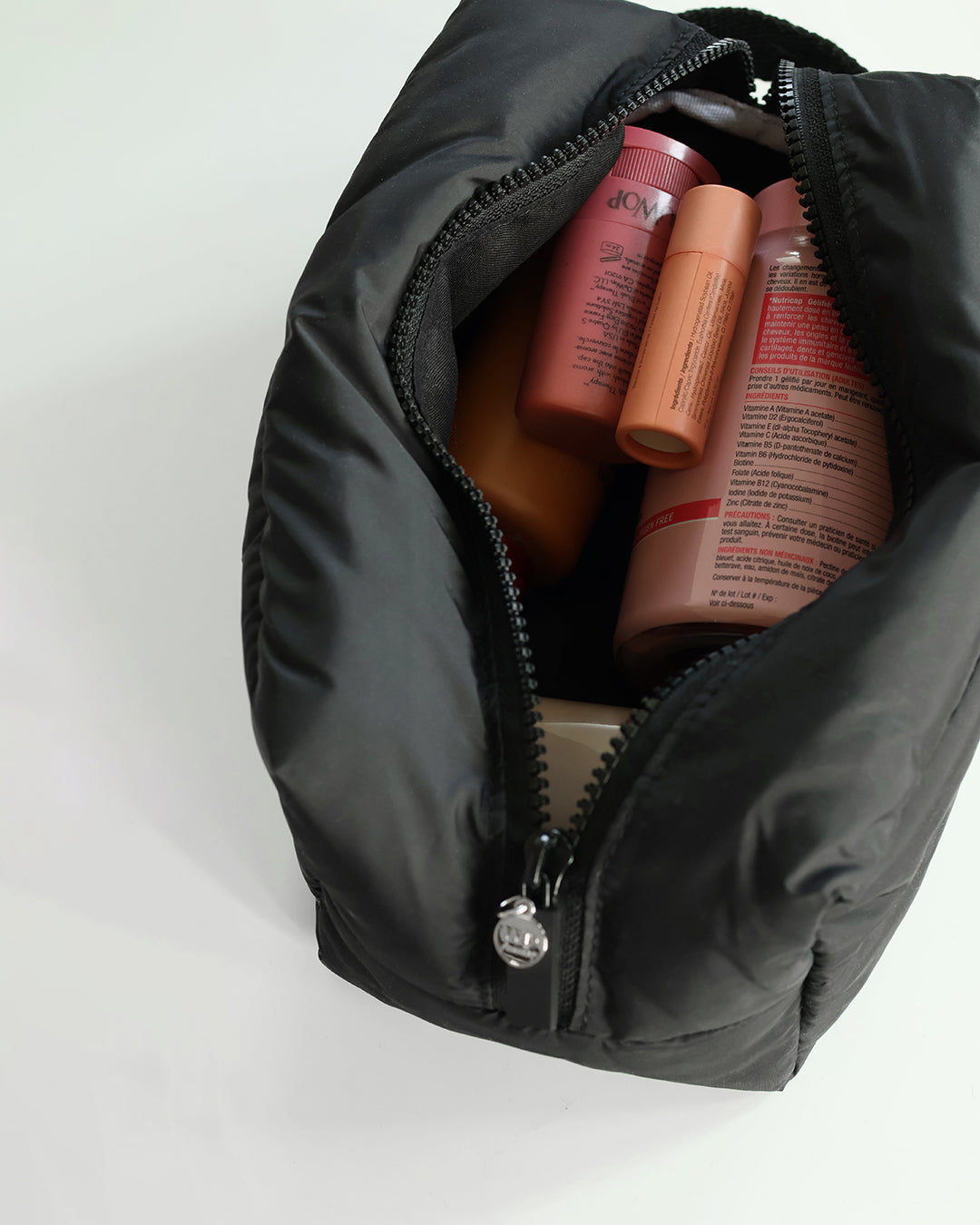 Roxboro trousse matelassée noire