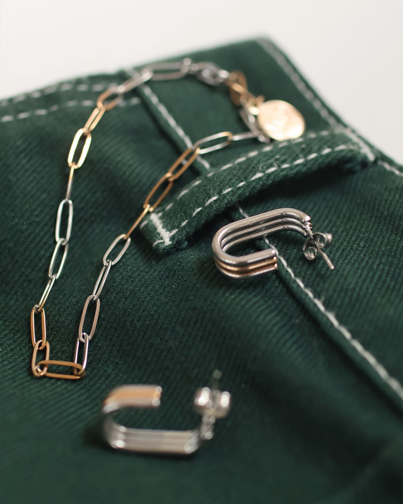 Coppia Two-Tone Earrings
