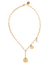 Botani | Gold Medallions And Pearl Necklace