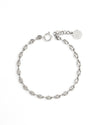 Caffe | Silver Thick Chain Anklet