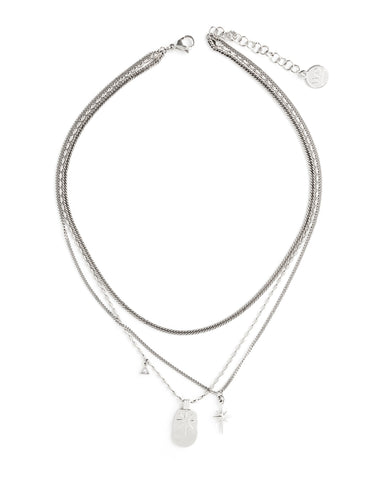 Pelerin | Collier Court Maillons Argent