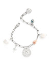 Swell | Silver Charms And Pearls Bracelet