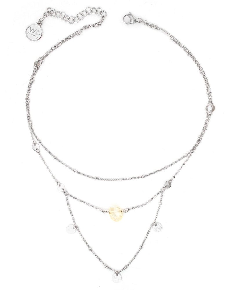 Plexus | Short Silver Layered Necklace