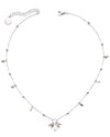 Colgar  | Silver Gemstones Charm Necklace