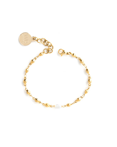 Ivory | Bracelet de perles argent