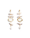 Biwa | Gold Layered Pearl Earrings