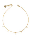 Bridget | Gold Pearl Choker Necklace