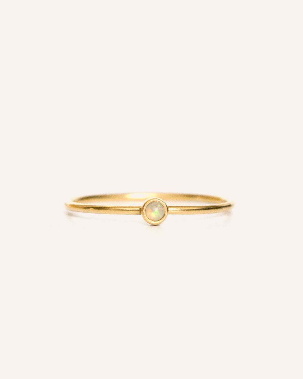 Dainty | 10K Solid Gold Opal Ring