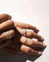 Ermite | Sterling Silver Sea Croissant Ring