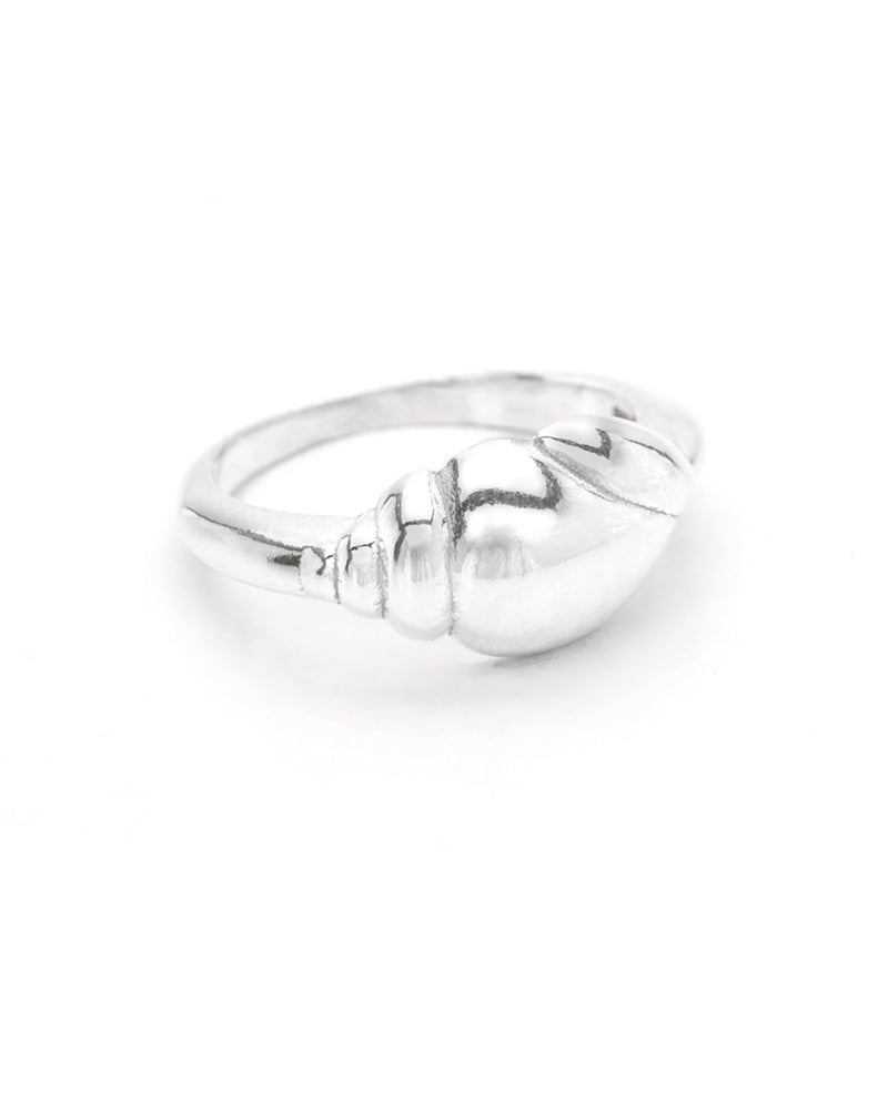 Ermite | Sterling Silver Sea Croissant Ring