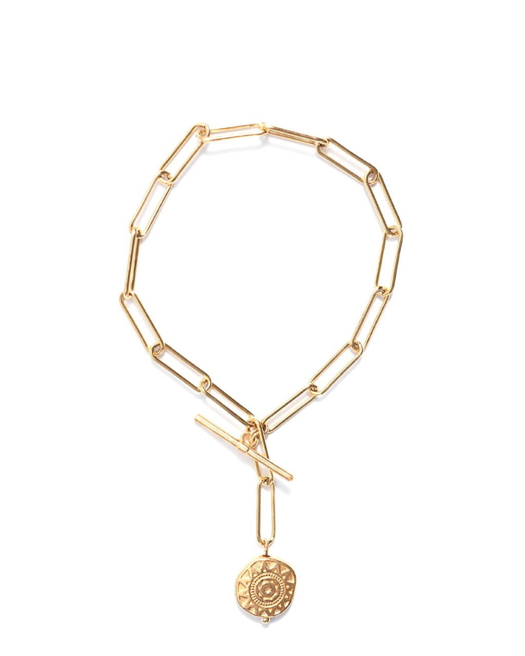 Florent | Gold Paperclip Chain Bracelet