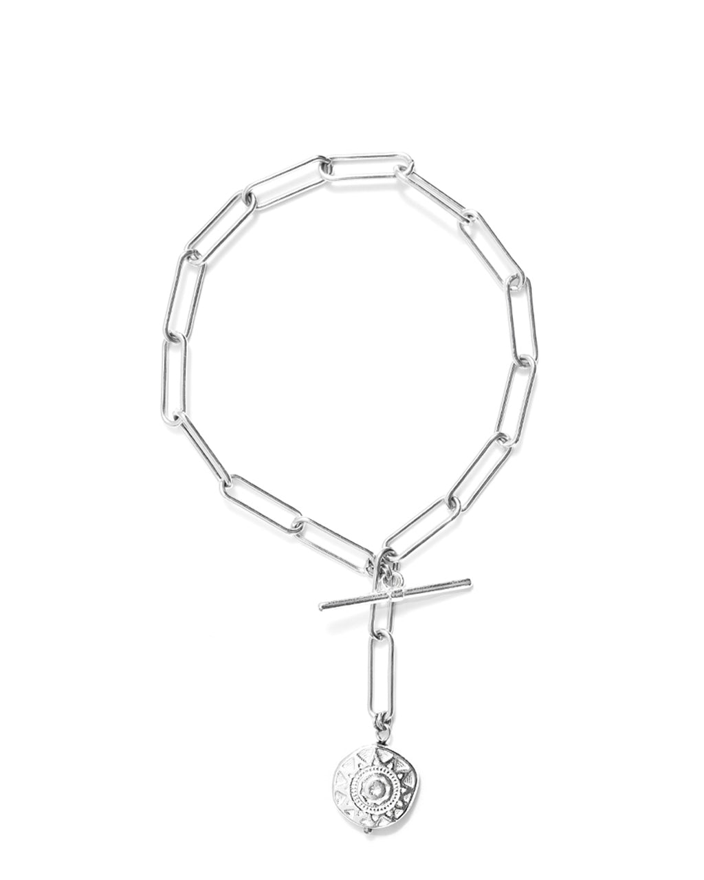 Florent | Silver Paperclip Chain Bracelet