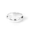 Constance | Bague anneau perlé or vermeil