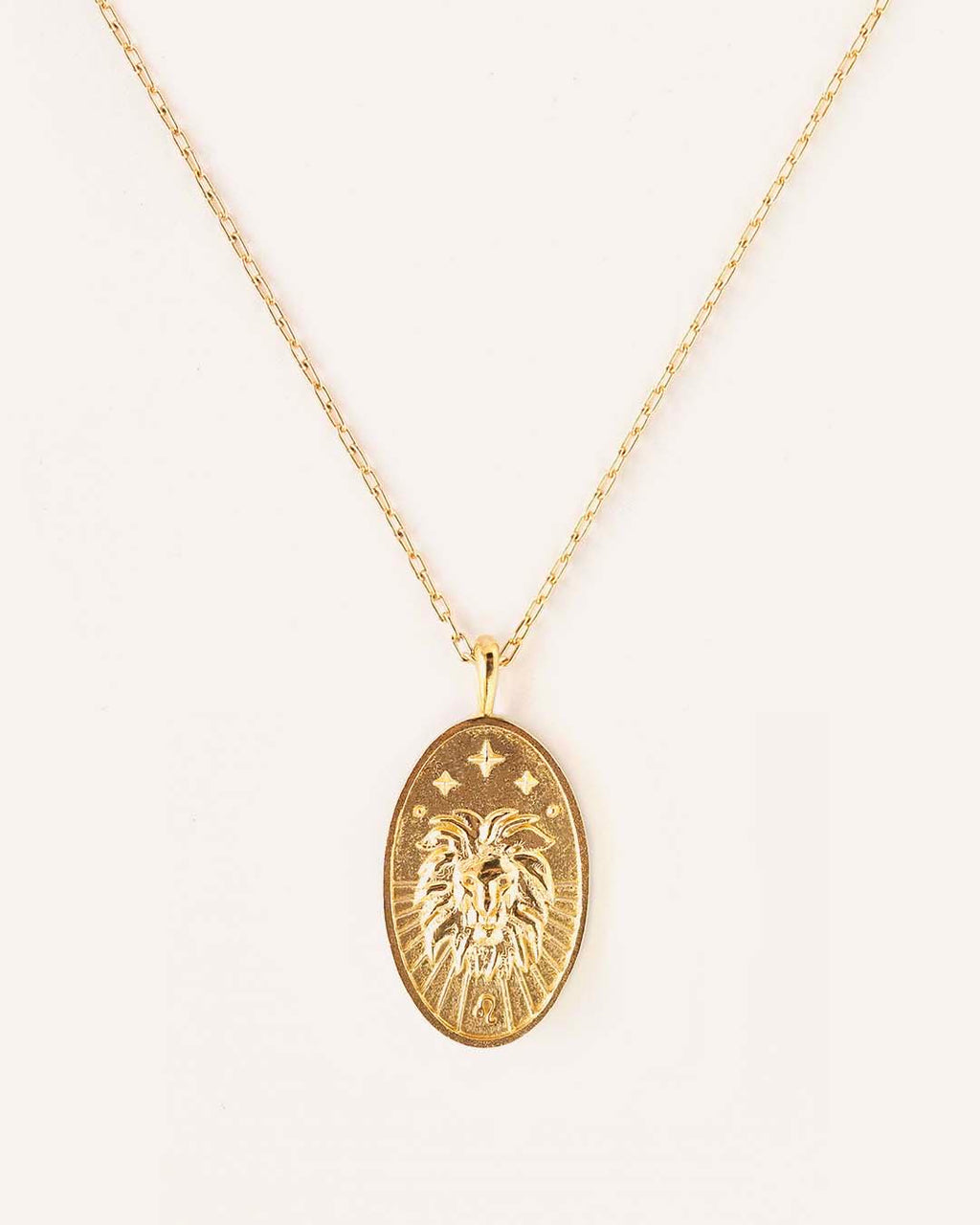 Leo | 10K Solid Gold Zodiac Necklace