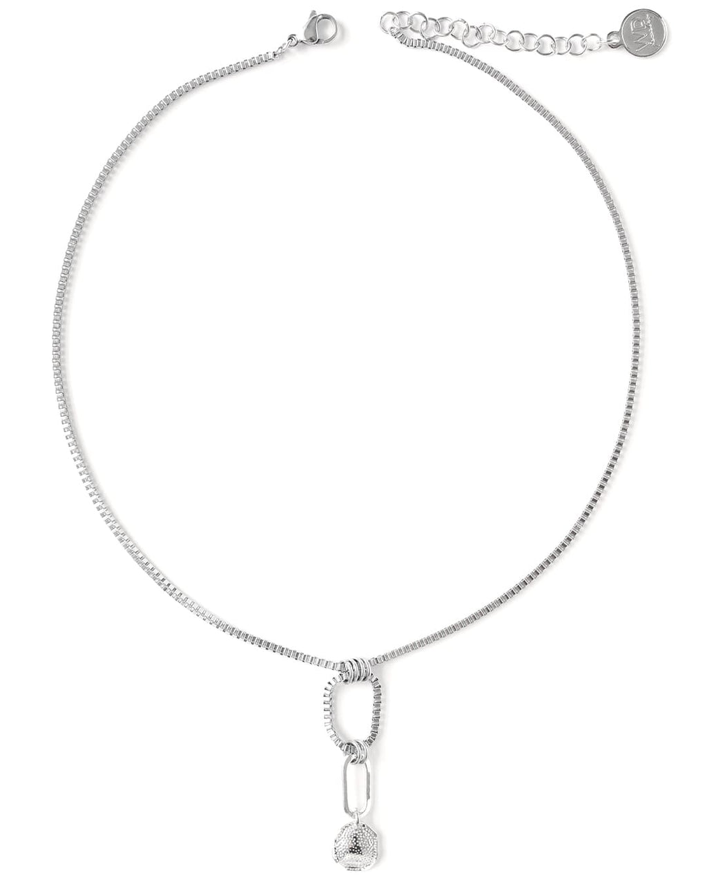 Pelerin | Silver Short Oval Links Necklace