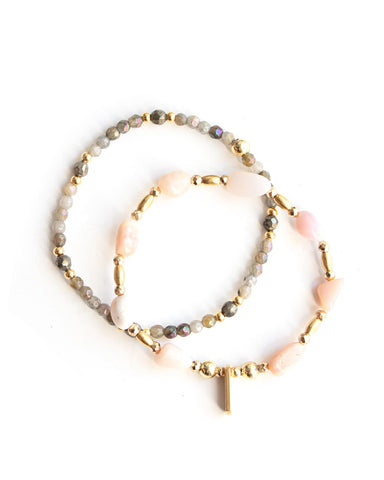 Ivory | Bracelet de perles argent