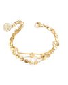 Colette | Bracelet Multi-Rangs Perles Or