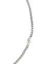 Strada | Silver Crystal And Chain Necklace