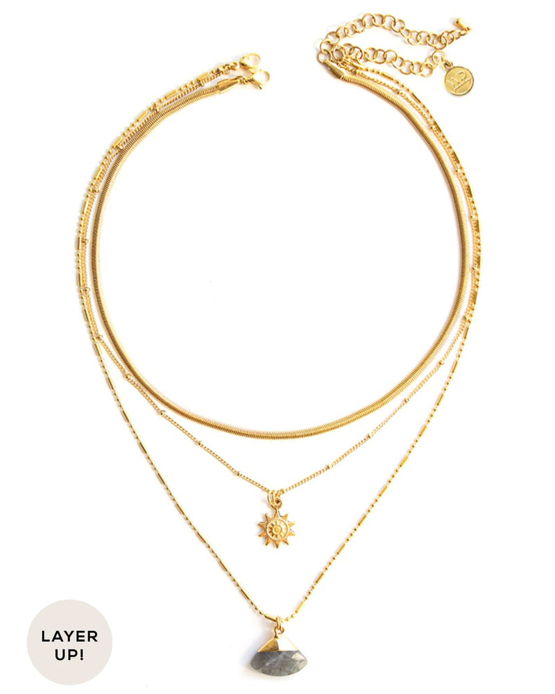 Sunny | Gold Sun Necklace Set