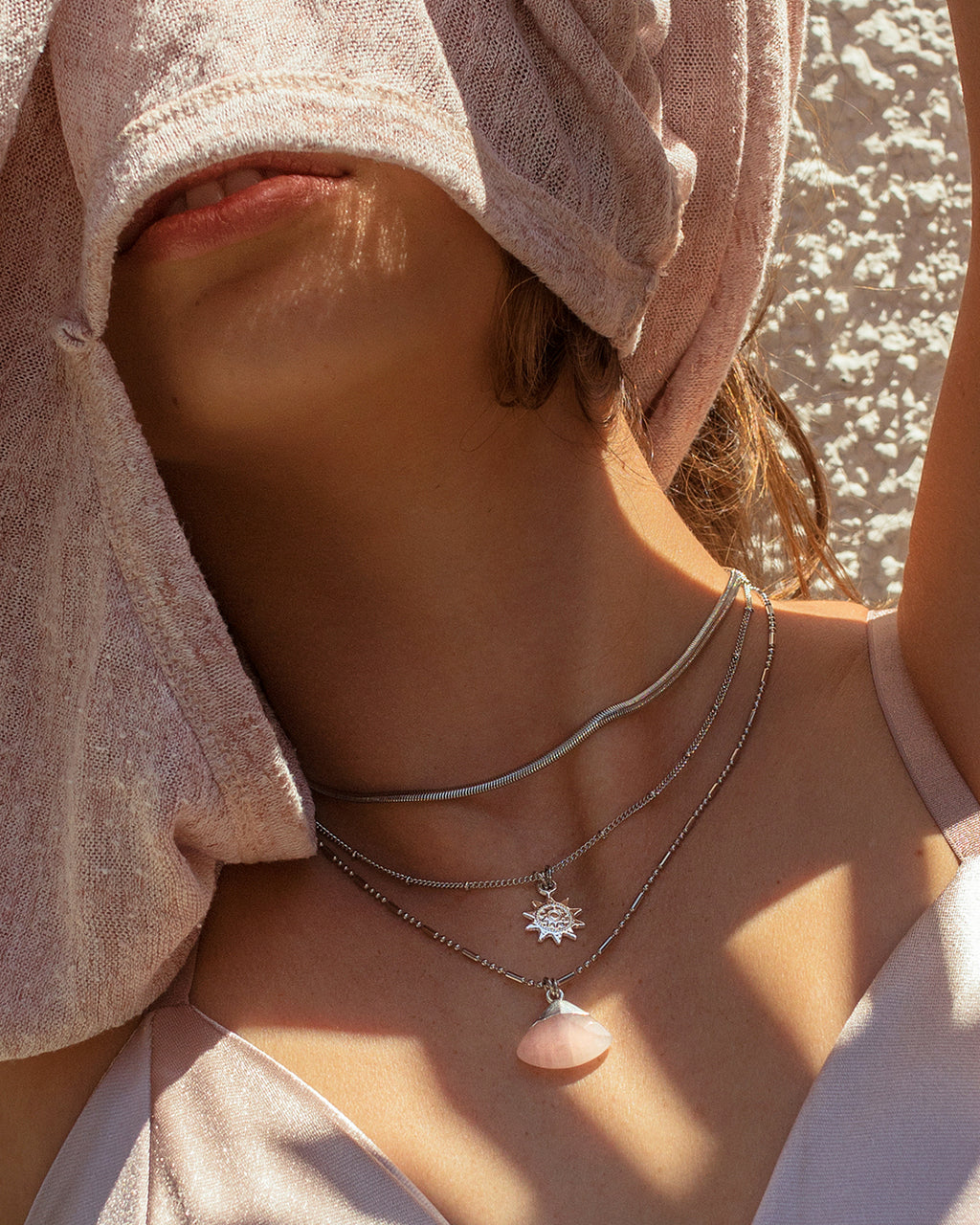 Sunny | Silver Sun Necklace Set