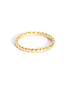 Suzy | Gold Flat Beaded Ring