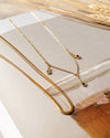 Tripoli | Gold Crystal Necklace