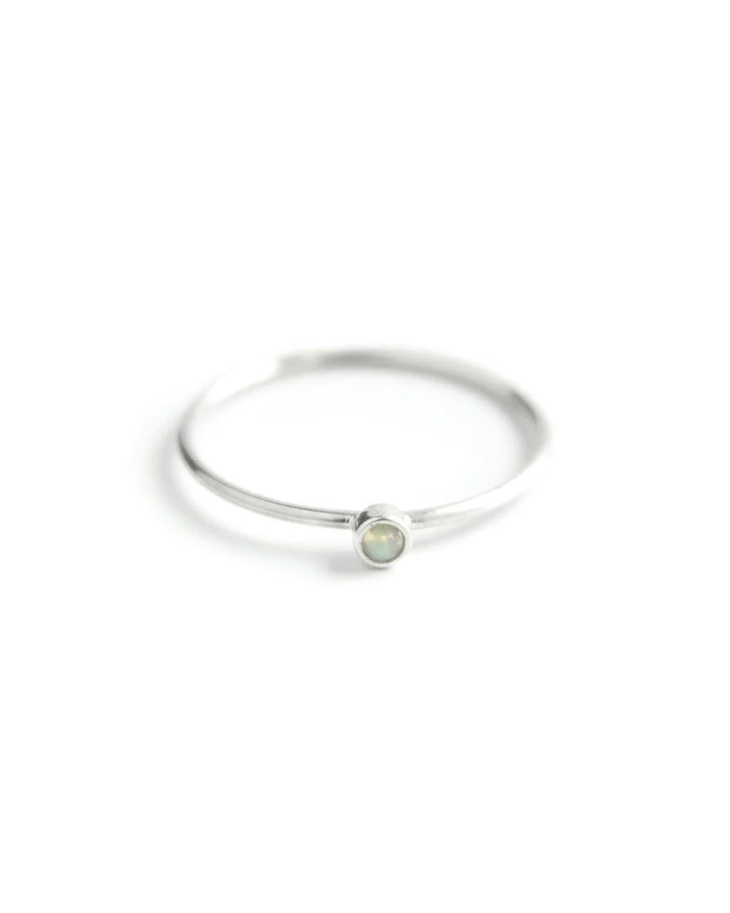 Dainty | Sterling Silver Opal Ring