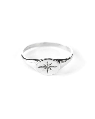 Constance | Bague anneau perlé or vermeil