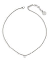 Luvo | Silver Chain And Crystal Heart Necklace
