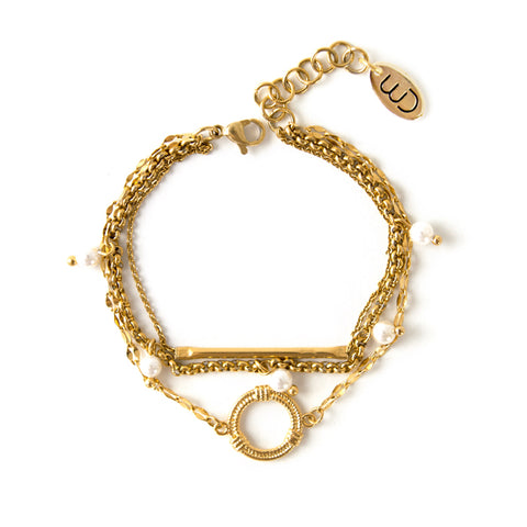Santo | Bracelet chaînes argent