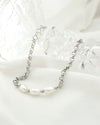 Ivory | Silver Pearl Bracelet